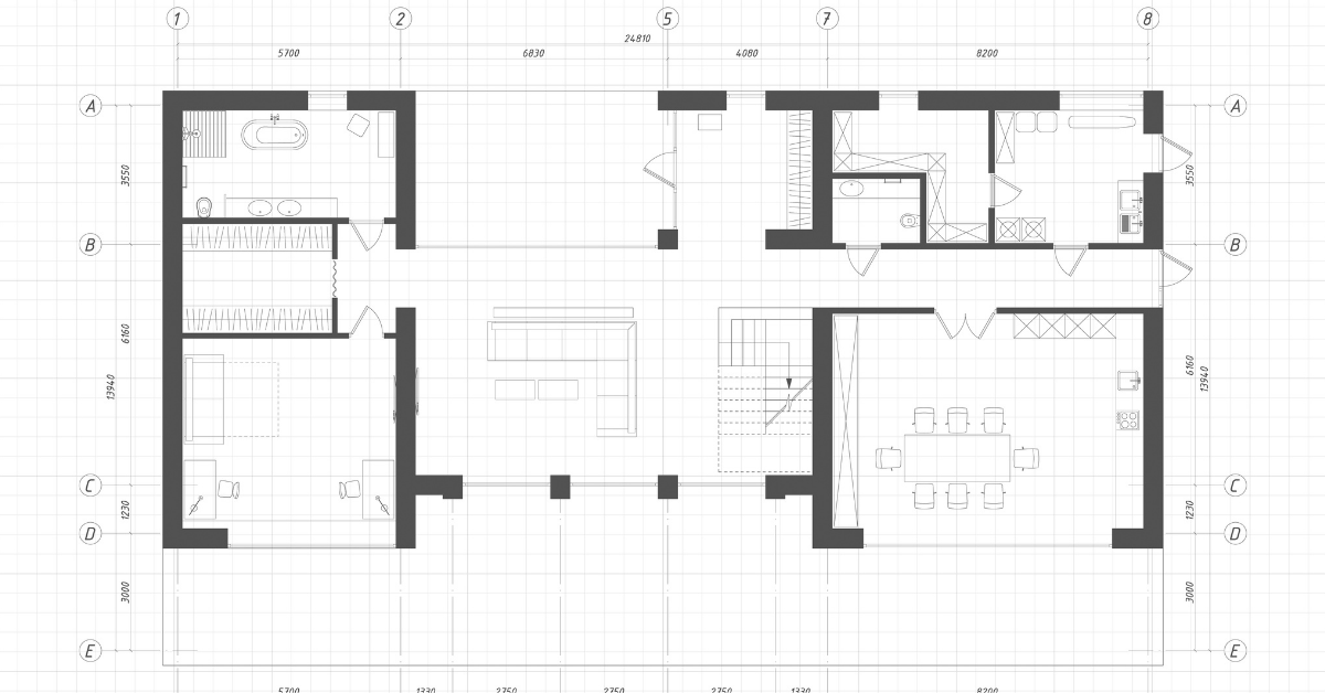 Plantegning av en bolig